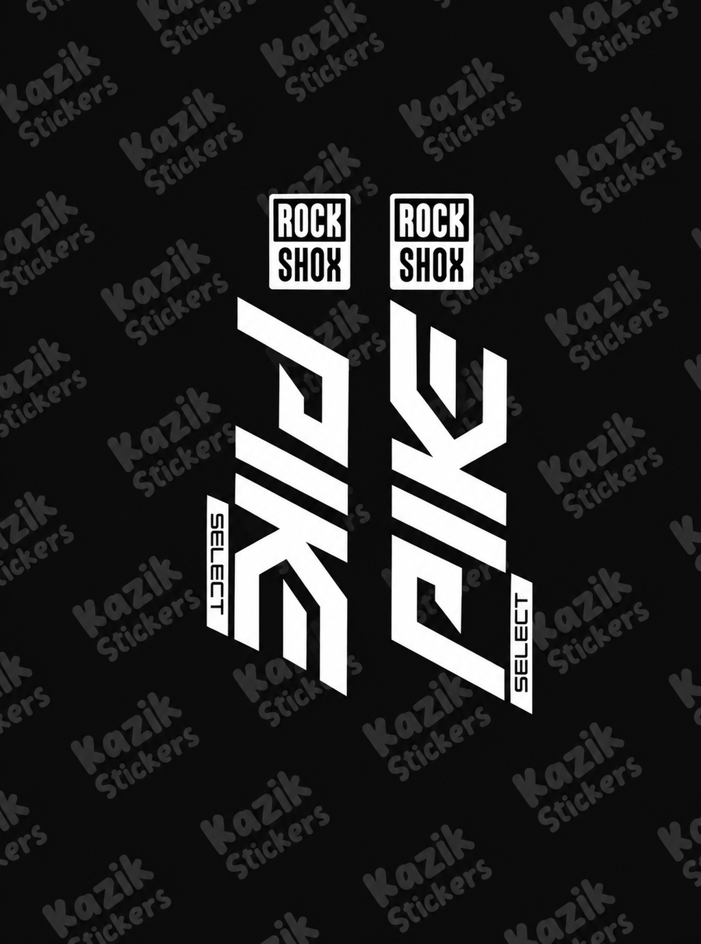 Naklejka na amortyzator Rock Shox Pike [bez tła]