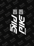 Naklejka na amortyzator Rock Shox Pike [bez tła]