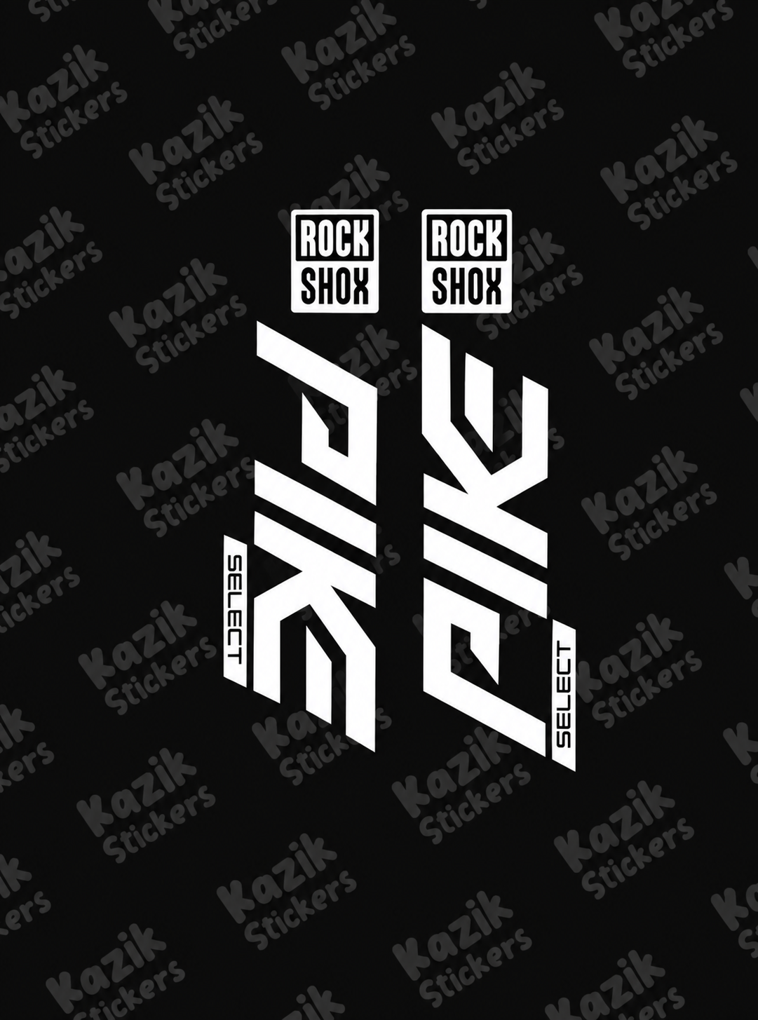 Naklejka na amortyzator Rock Shox Pike [bez tła]