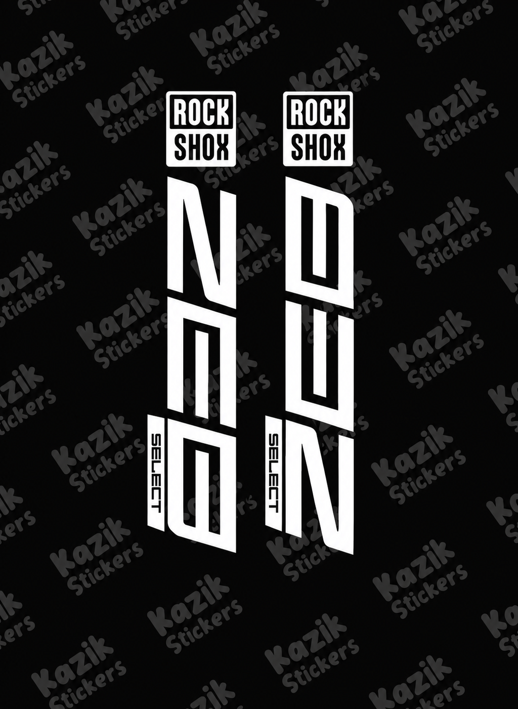 Naklejka na amortyzator Rock Shox Zeb [bez tła]