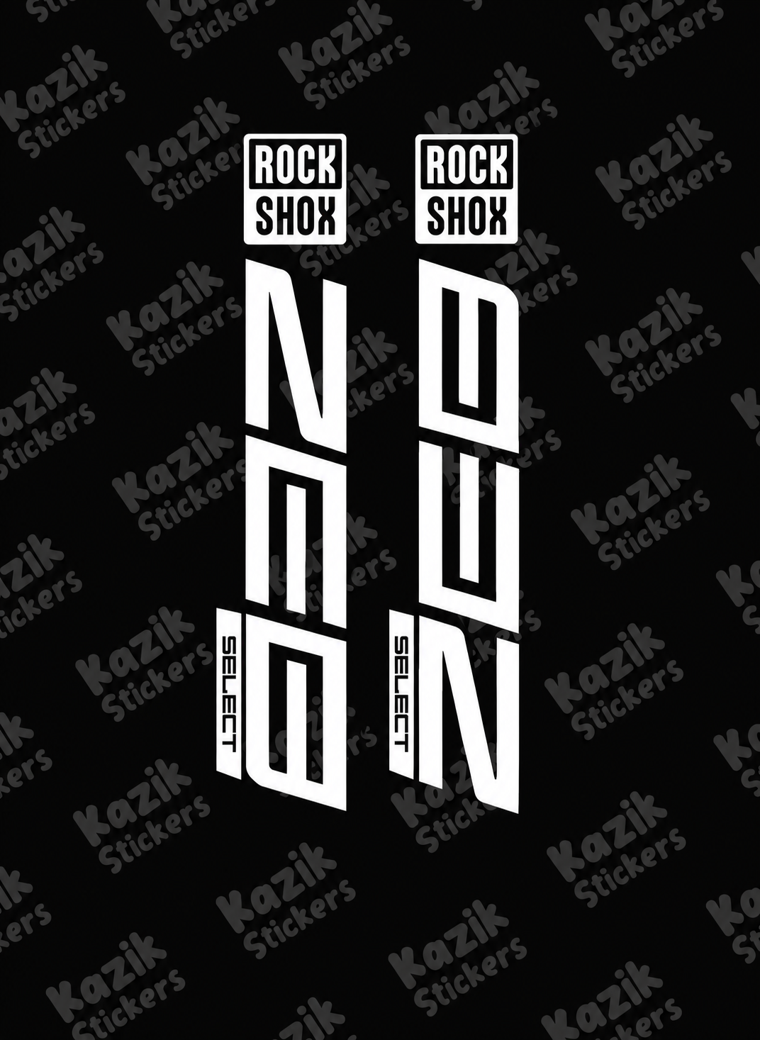 Naklejka na amortyzator Rock Shox Zeb [bez tła]