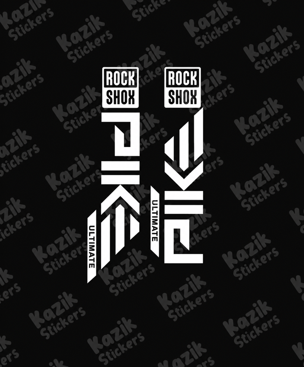 Naklejka na amortyzator Rock Shox Pike [nowa wersja bez tła]