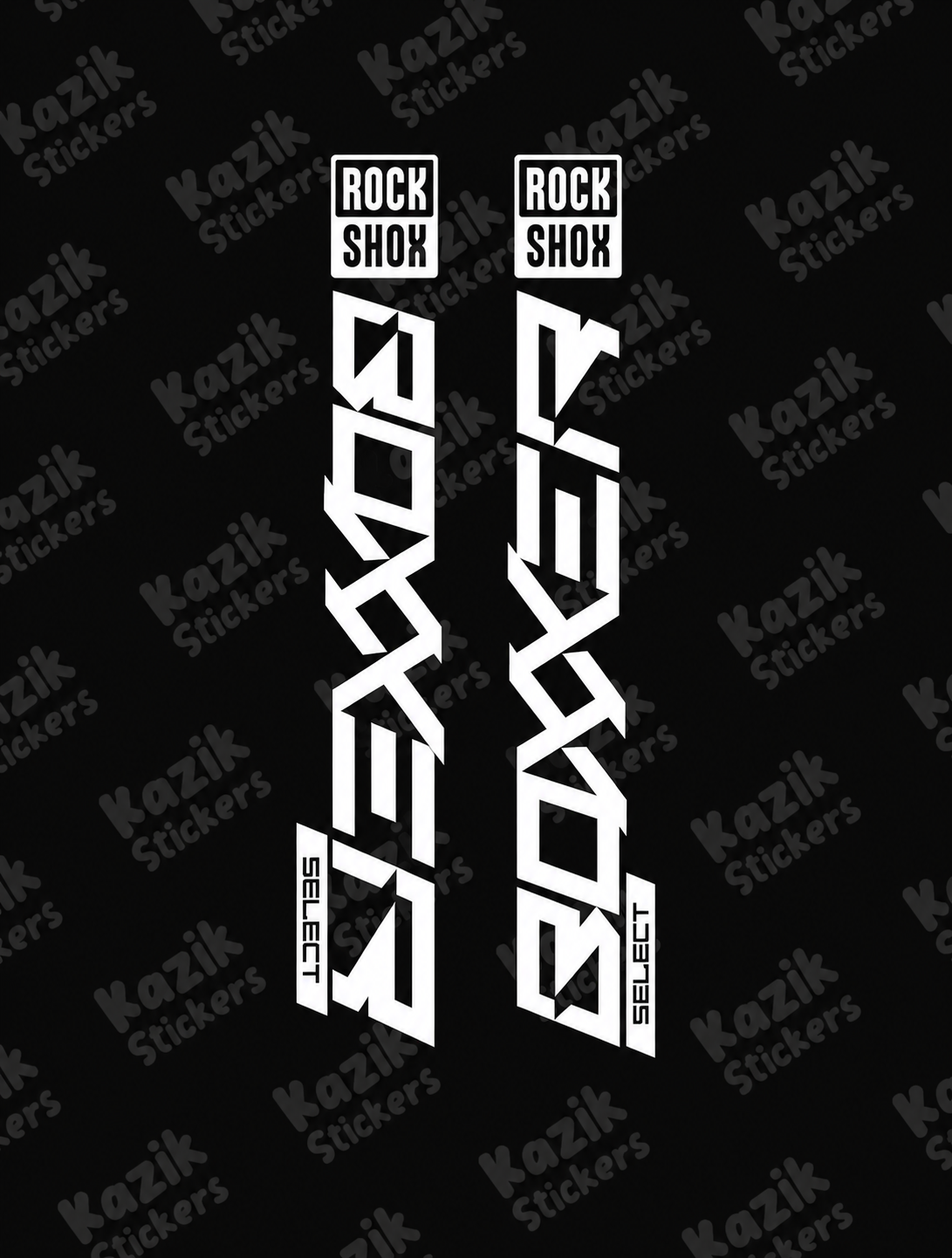 Naklejka na amortyzator Rock Shox Boxxer [bez tła]
