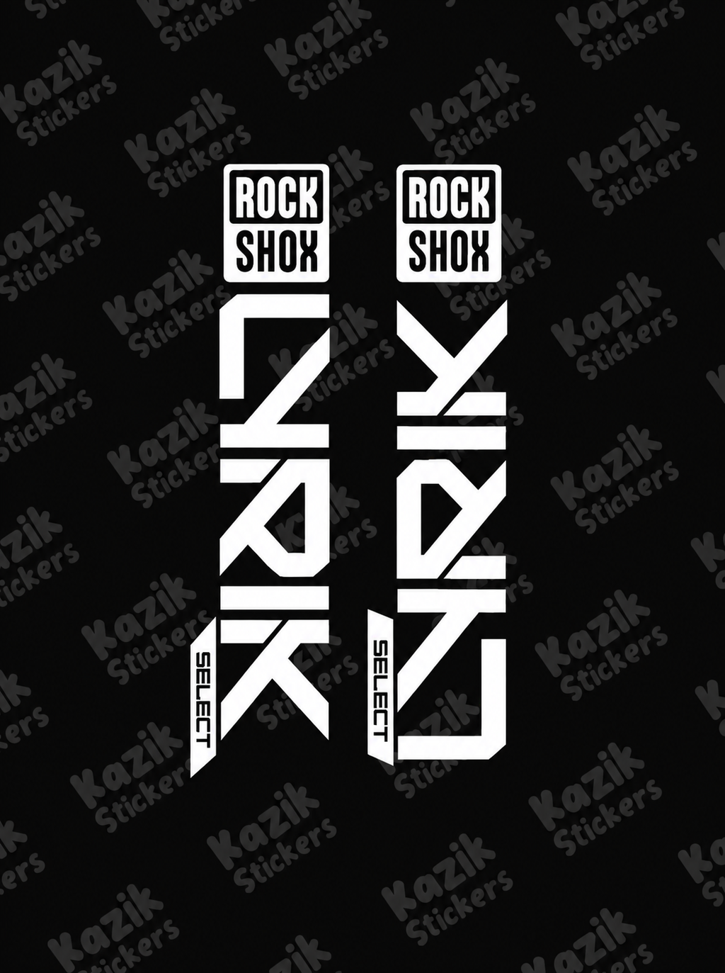 Naklejka na amortyzator Rock Shox Lyrik [nowa wersja bez tła]