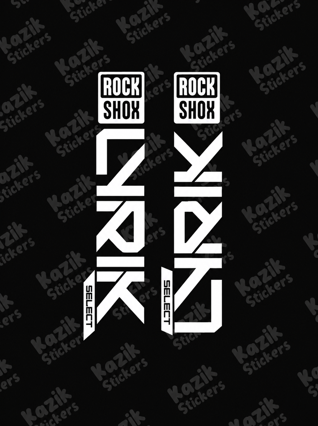Naklejka na amortyzator Rock Shox Lyrik [nowa wersja bez tła]
