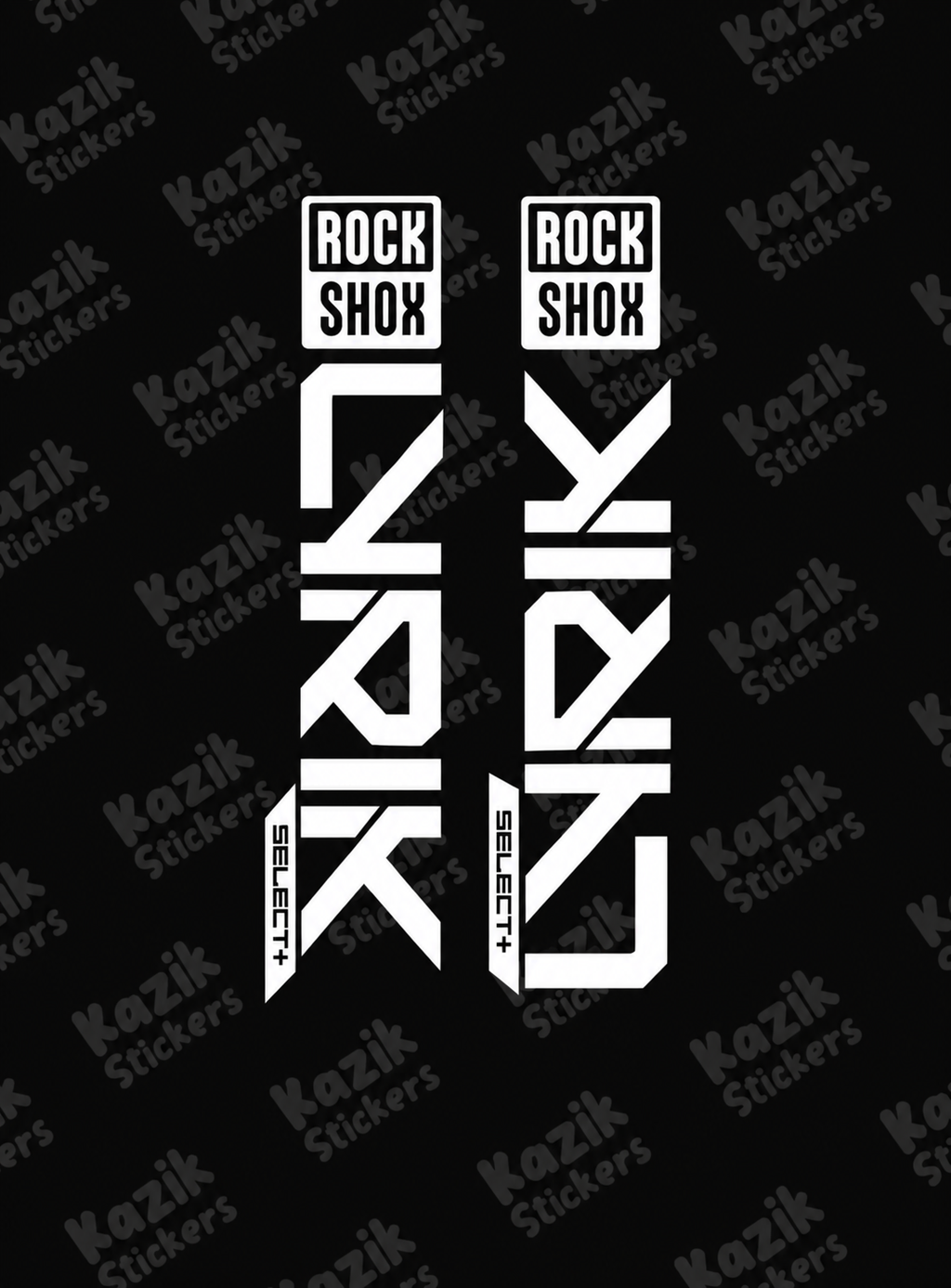 Naklejka na amortyzator Rock Shox Lyrik [nowa wersja bez tła]