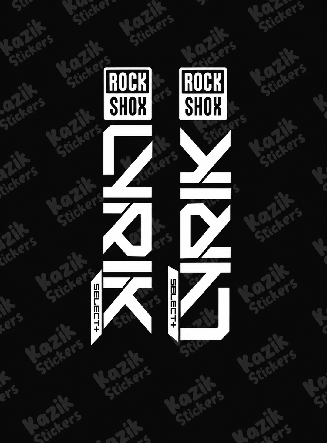 Naklejka na amortyzator Rock Shox Lyrik [nowa wersja bez tła]