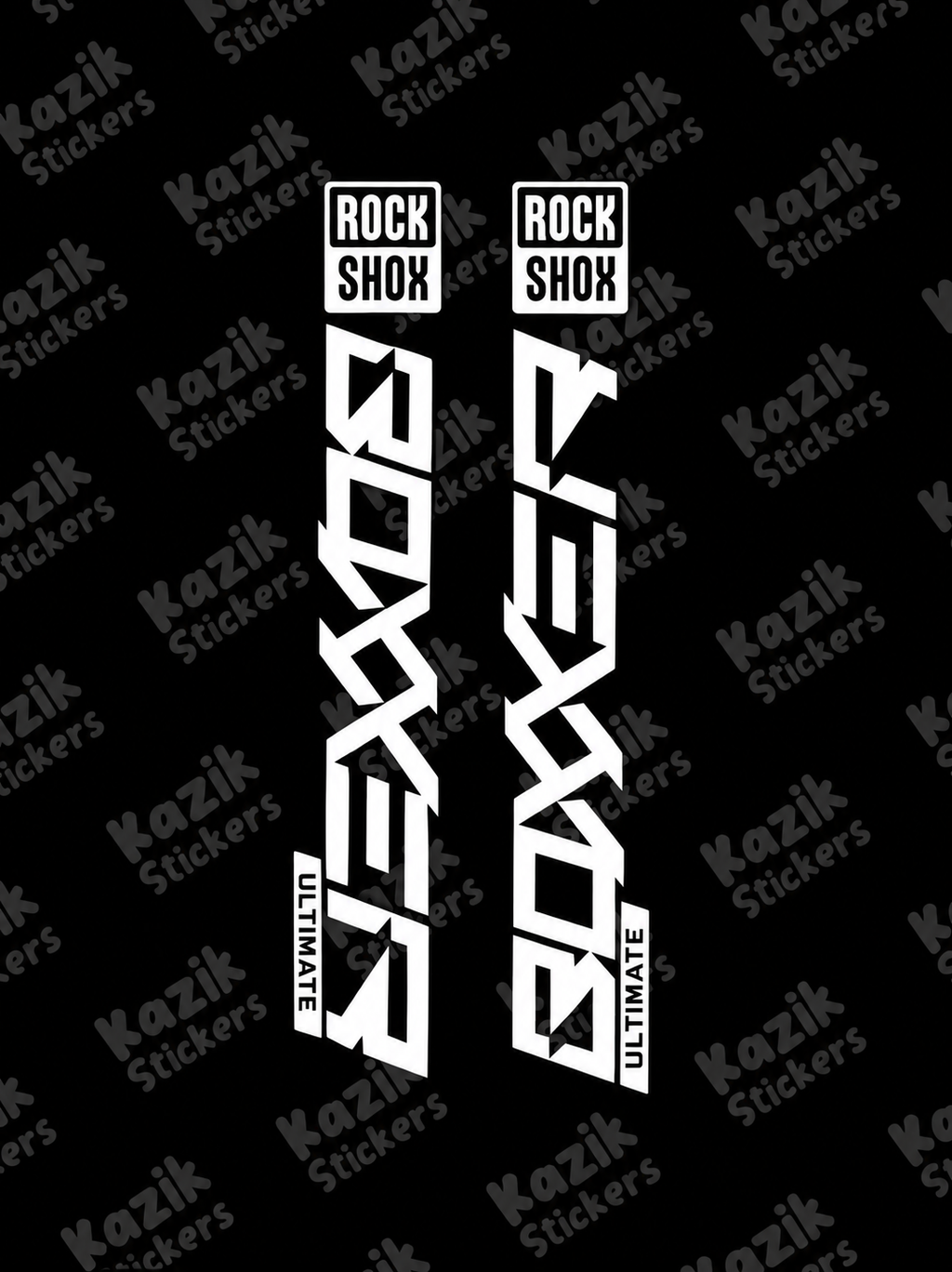 Naklejka na amortyzator Rock Shox Boxxer [bez tła]