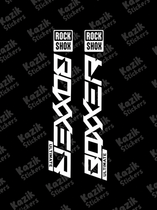 Naklejka na amortyzator Rock Shox Boxxer [bez tła]