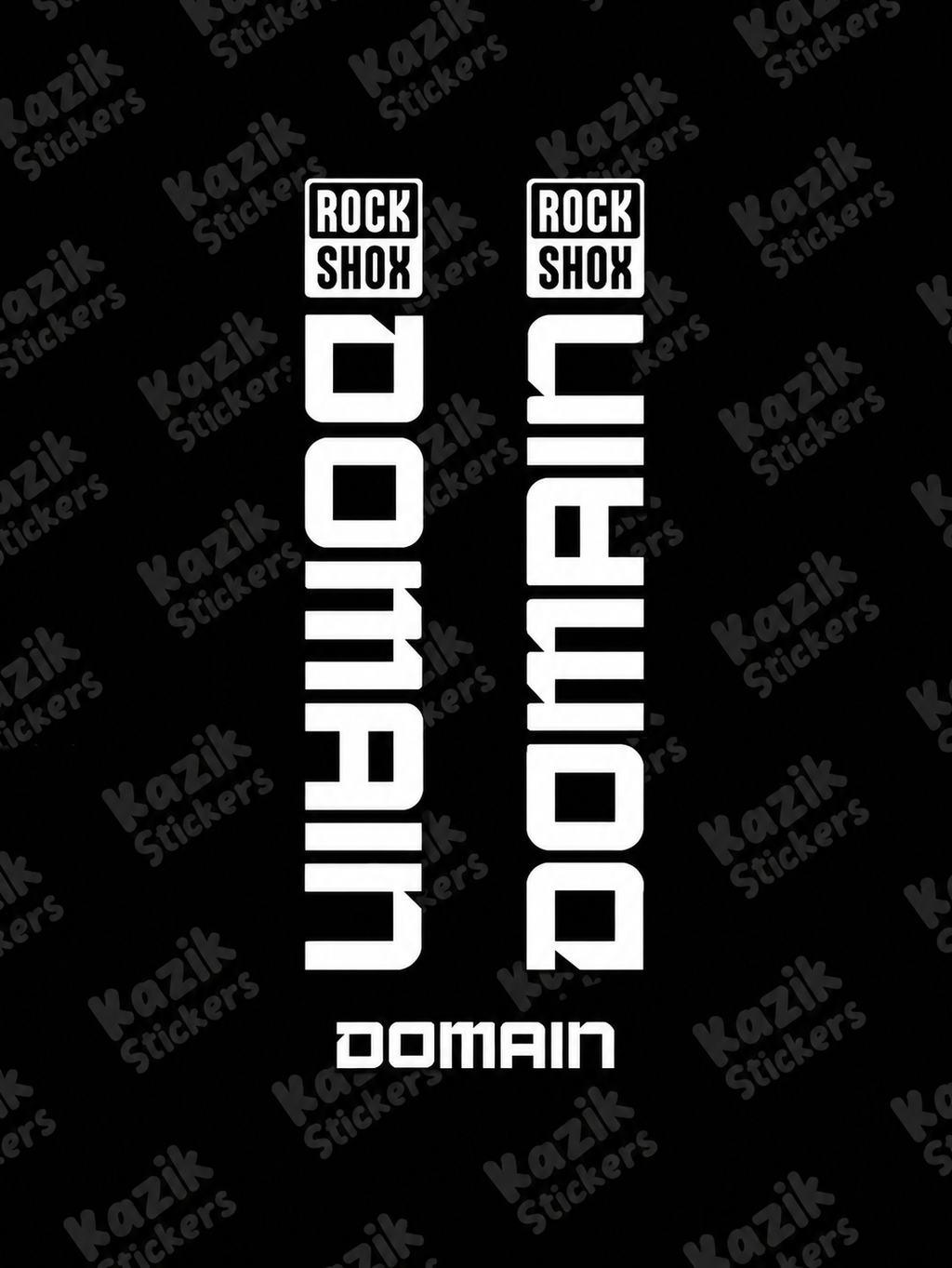 Naklejka na amortyzator Rock Shox Domain [bez tła]