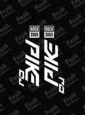 Naklejka na amortyzator Rock Shox Pike DJ [bez tła]