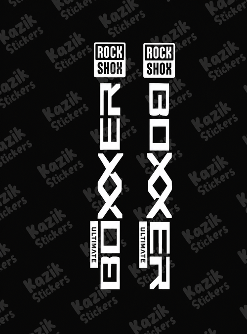 Naklejka na amortyzator Rock Shox Boxxer [nowa wersja bez tła]