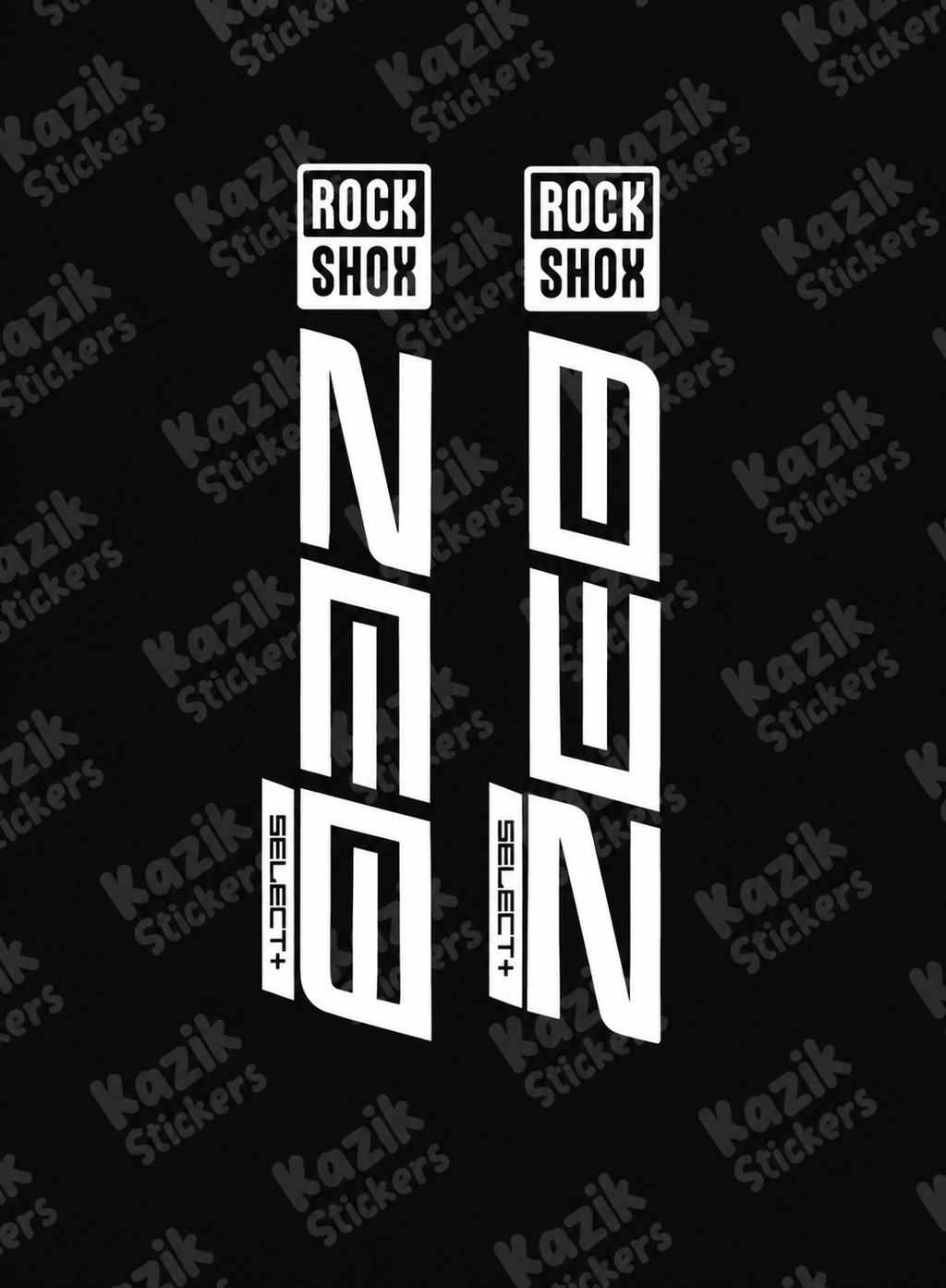 Naklejka na amortyzator Rock Shox Zeb [bez tła]