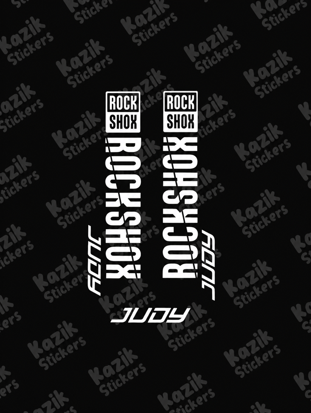 Naklejka na amortyzator Rock Shox Judy [bez tła]
