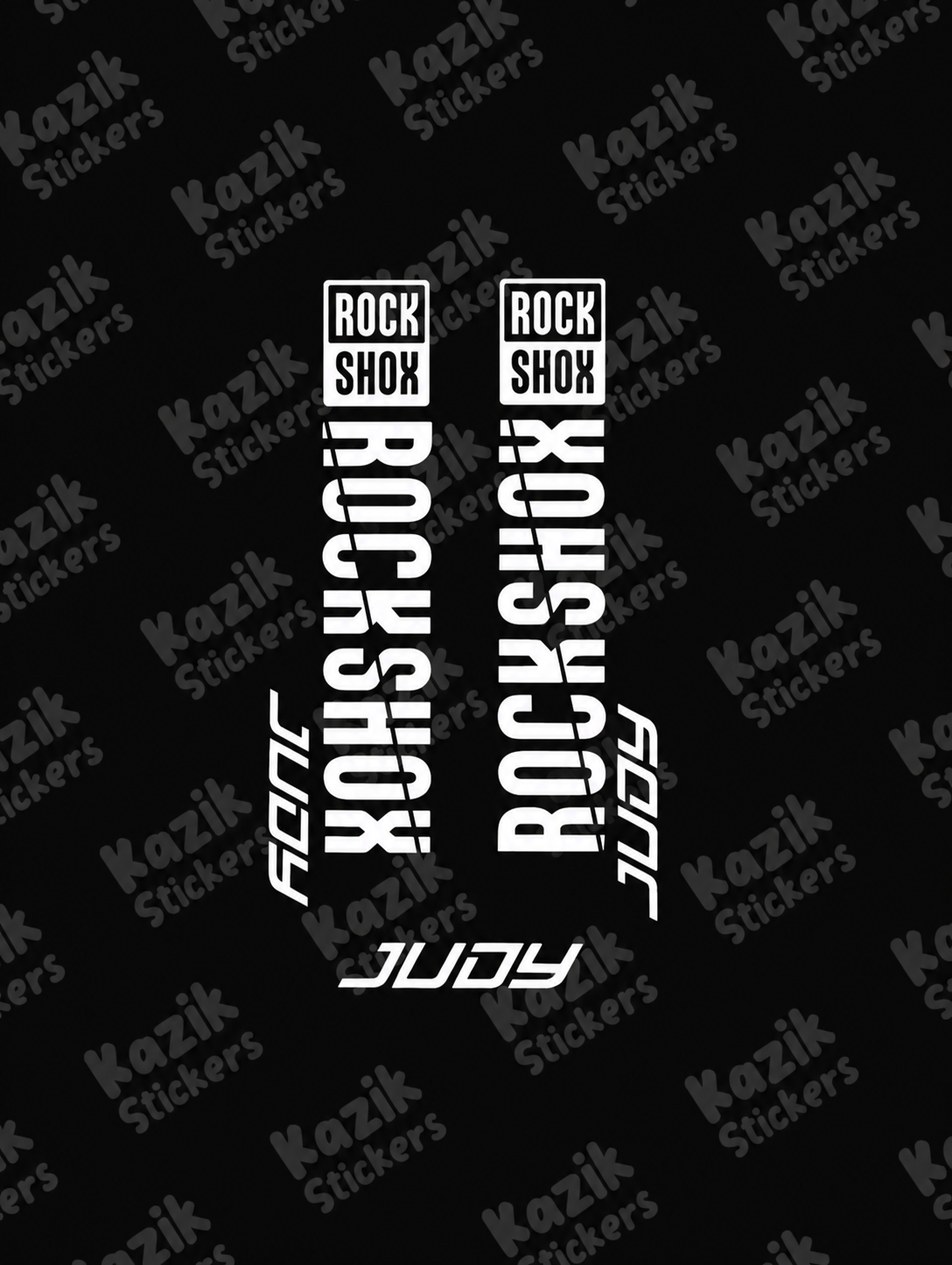 Naklejka na amortyzator Rock Shox Judy [bez tła]