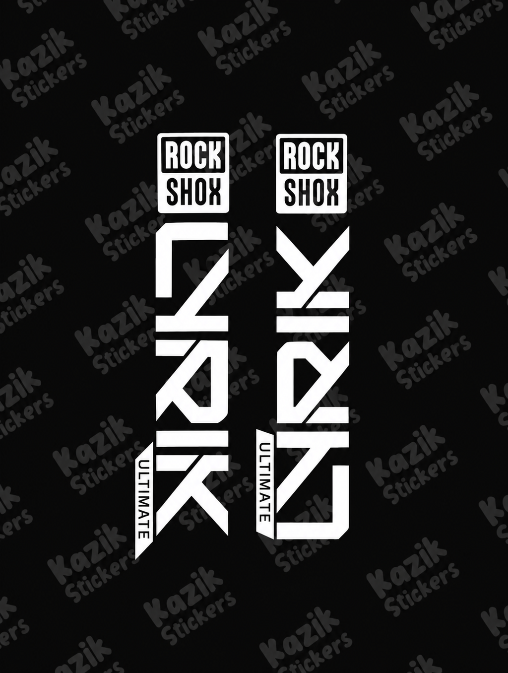 Naklejka na amortyzator Rock Shox Lyrik [nowa wersja bez tła]