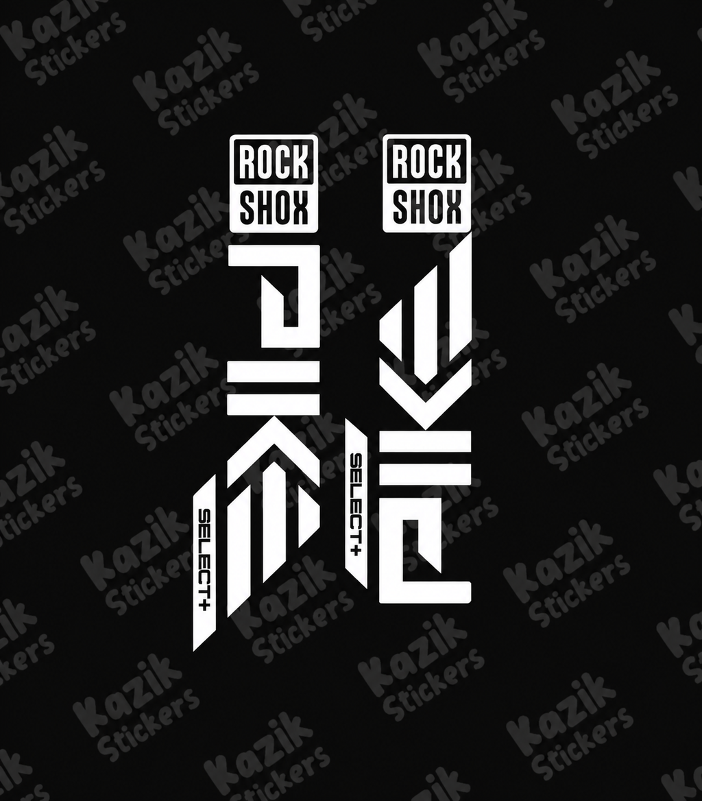Naklejka na amortyzator Rock Shox Pike [nowa wersja bez tła]