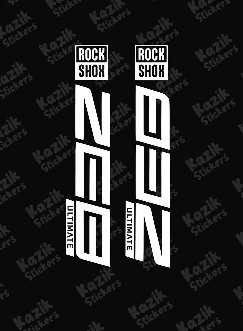 Naklejka na amortyzator Rock Shox Zeb [bez tła]