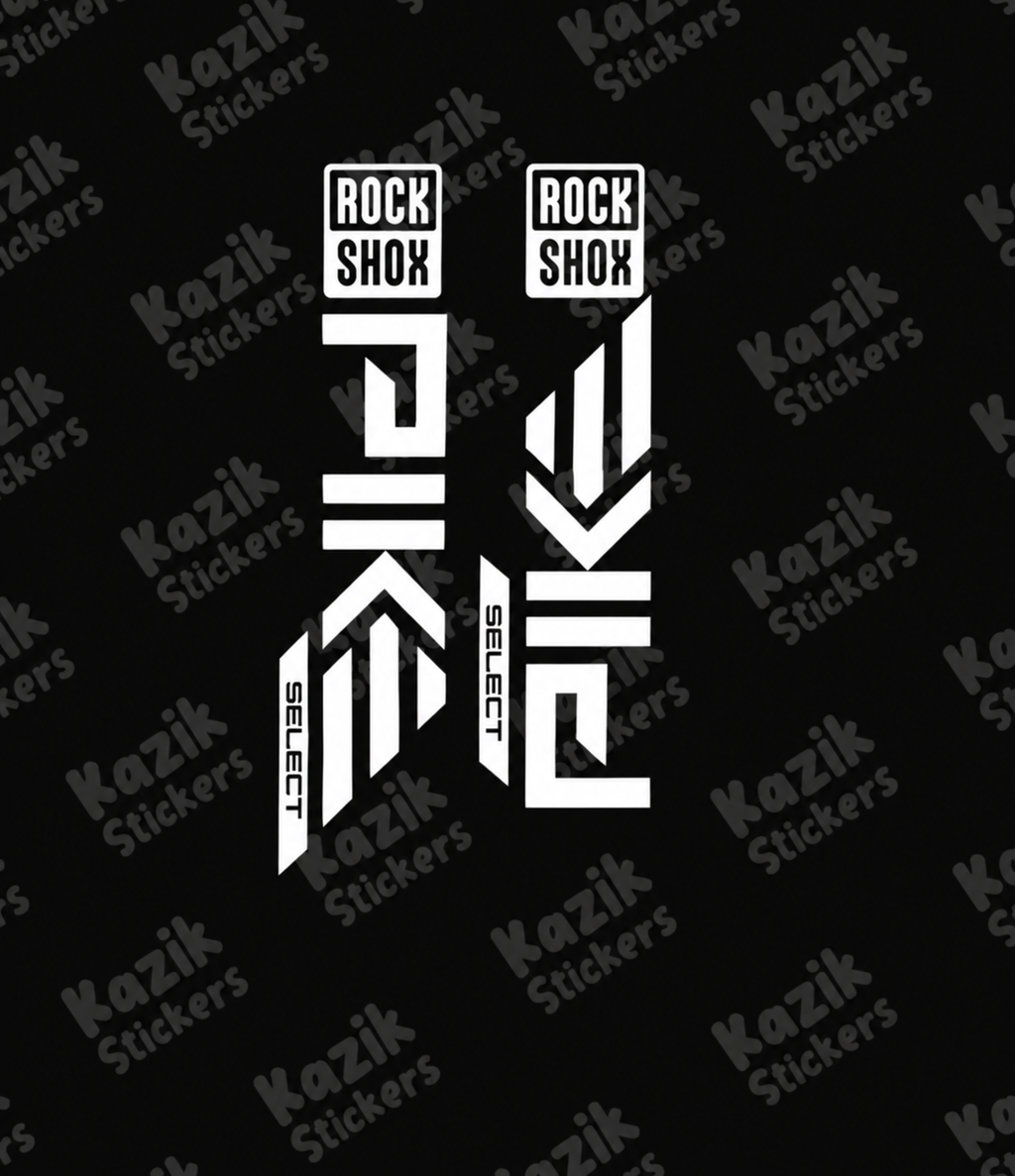 Naklejka na amortyzator Rock Shox Pike [nowa wersja bez tła]