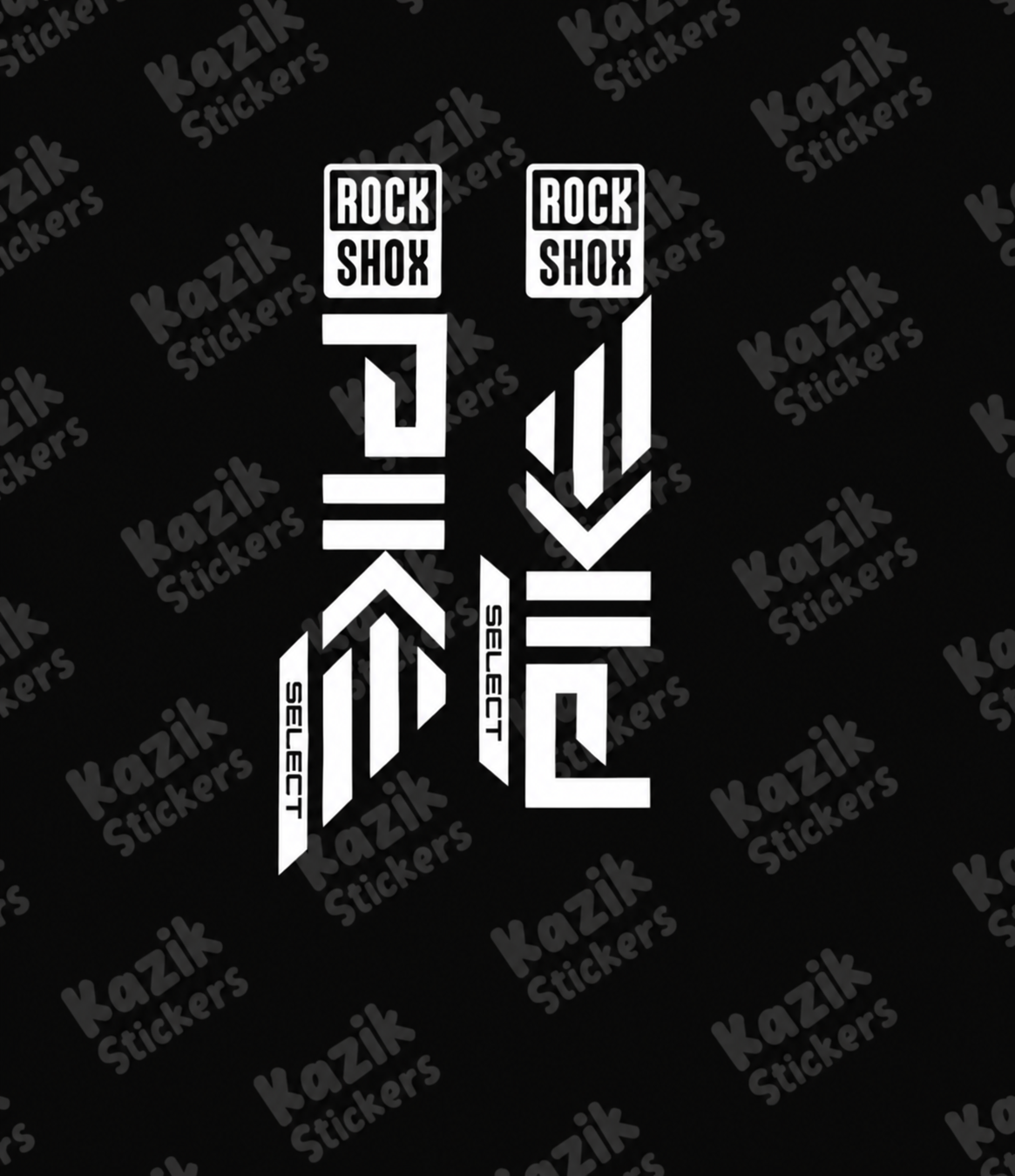 Naklejka na amortyzator Rock Shox Pike [nowa wersja bez tła]