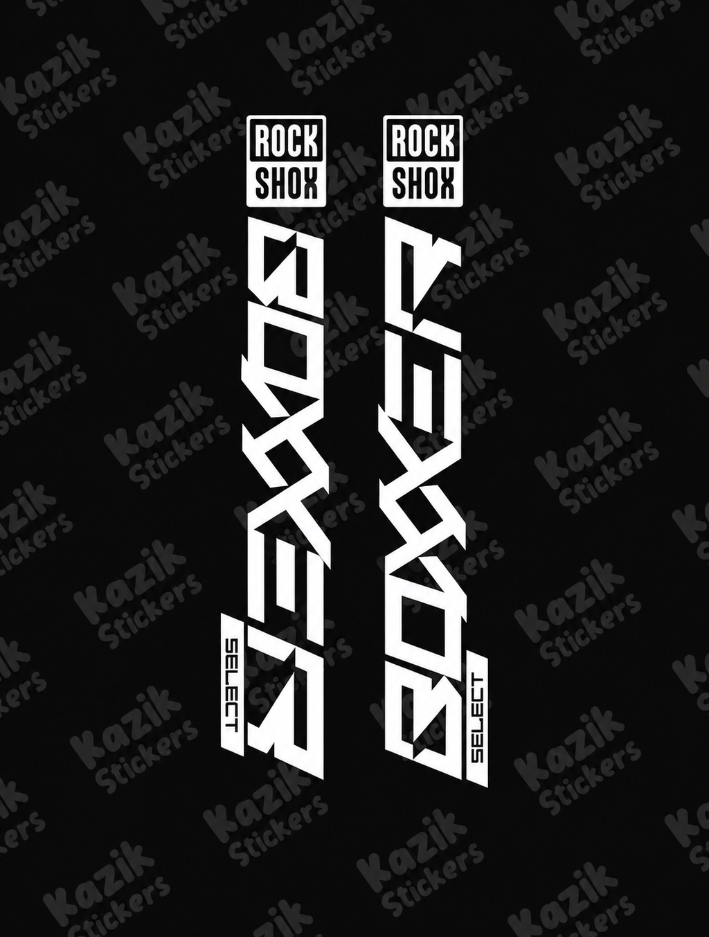 Naklejka na amortyzator Rock Shox Boxxer [bez tła]