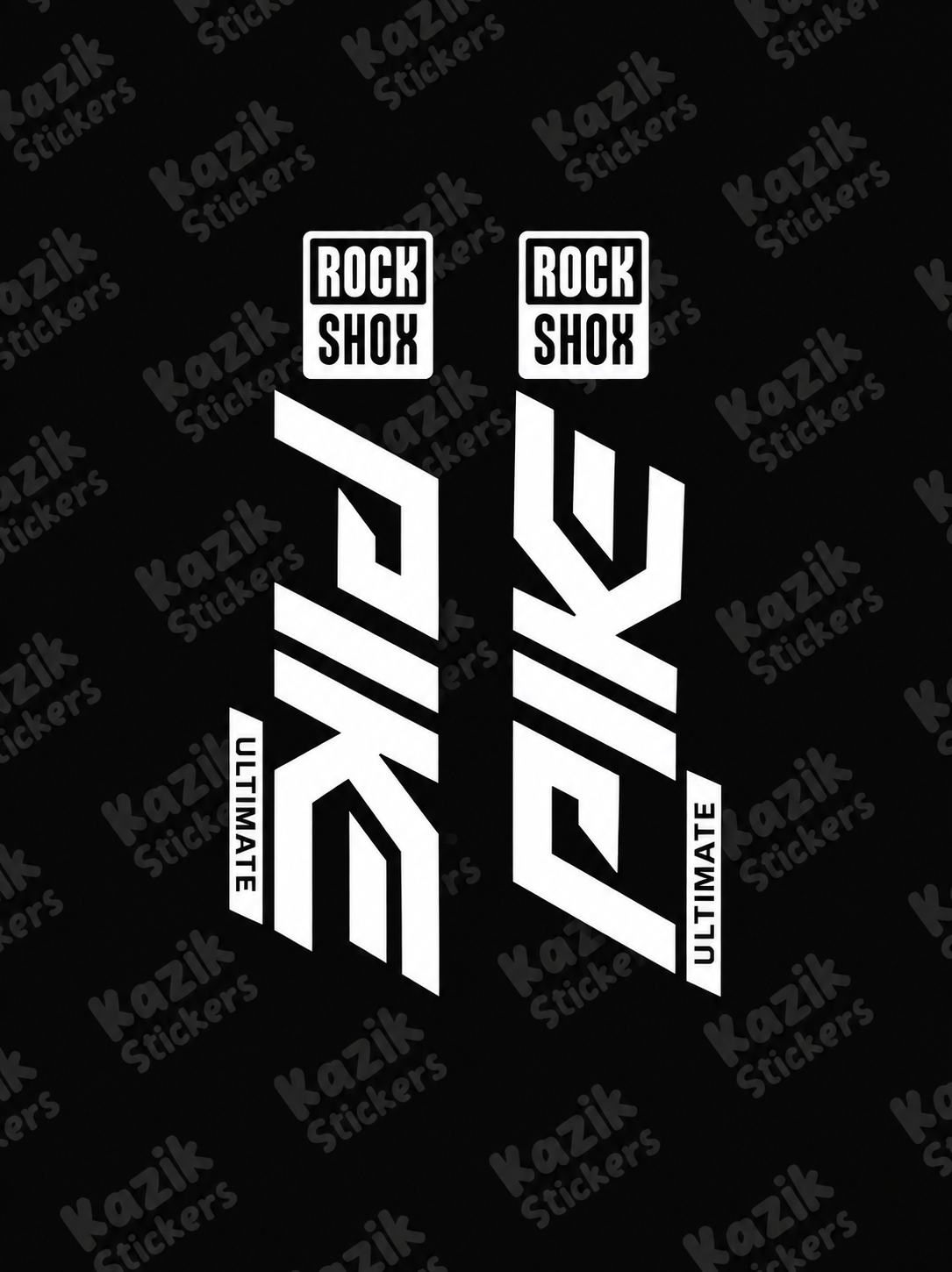 Naklejka na amortyzator Rock Shox Pike [bez tła]