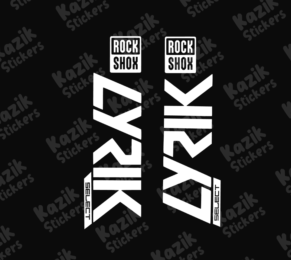 Naklejka na amortyzator Rock Shox Lyrik [bez tła]
