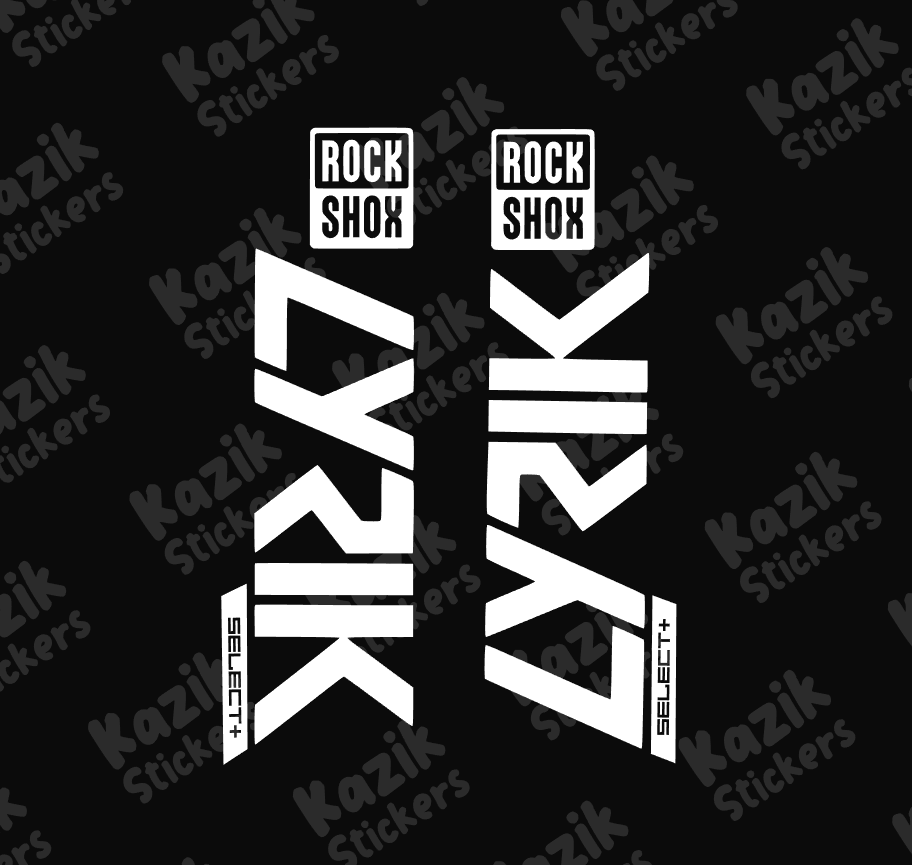 Naklejka na amortyzator Rock Shox Lyrik [bez tła]