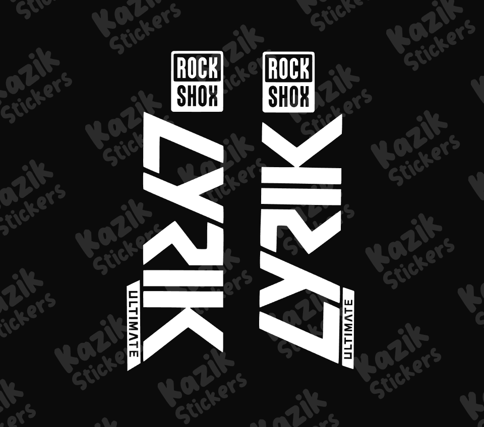 Naklejka na amortyzator Rock Shox Lyrik [bez tła]