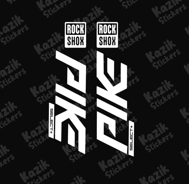 Naklejka na amortyzator Rock Shox Pike [bez tła]
