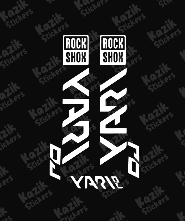 Naklejka na amortyzator Rock Shox Yari DJ [bez tła]